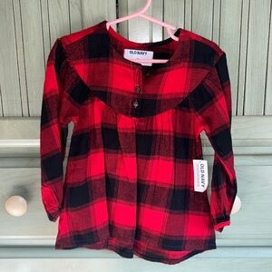 Old Navy Buffalo Plaid 3T Top